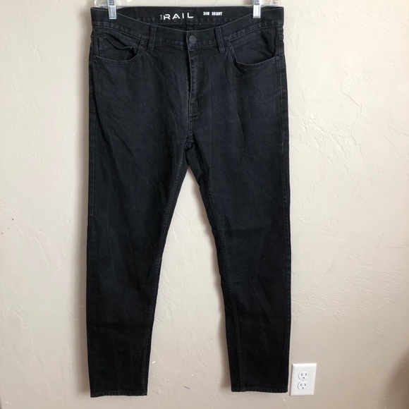 The Rail Mens Black Skinny Denim Jeans - Picture 4 of 12